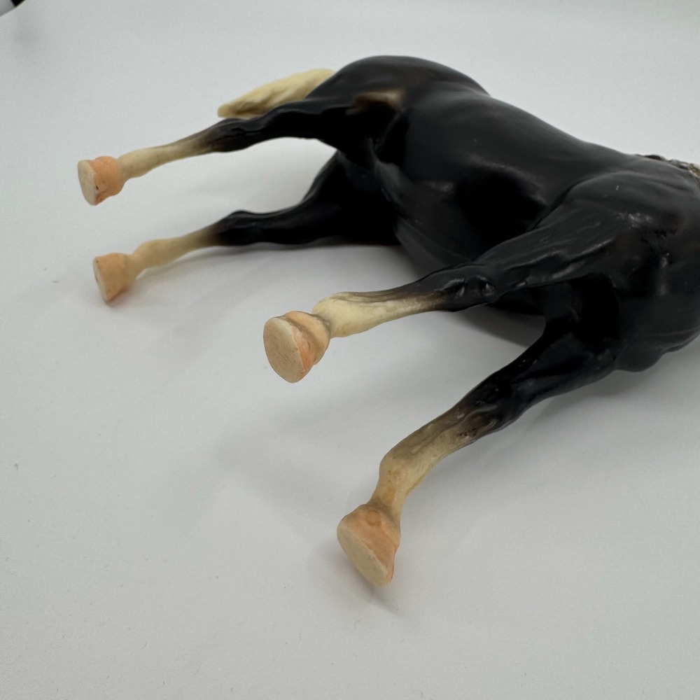 Vtg 70s Breyer Arabian Mare Horse Figurine 12in Traditional Charcoal Dickory USA - Picture 11 of 11